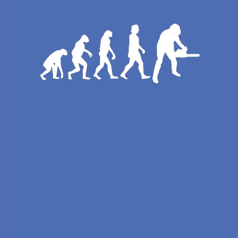 Holzarbeiter Kettensäge Zimmermann Evolution