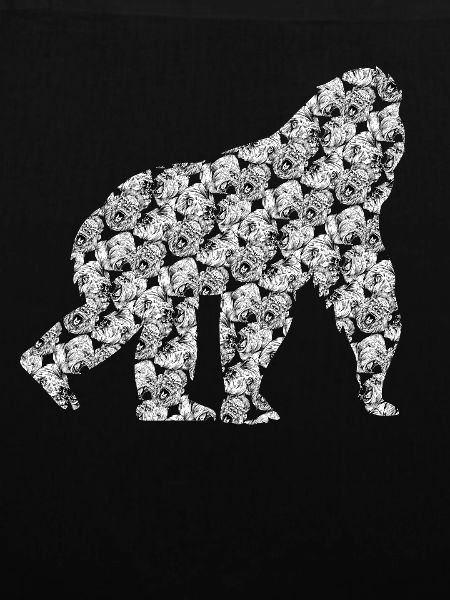 Gorillas Muster Gorilla