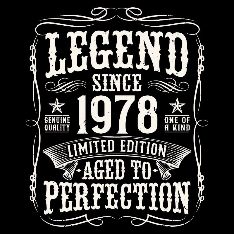Legend 1978 Vintage Cadeau d’anniversaire