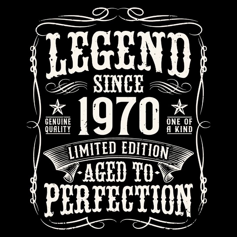 Legend 1970 Vintage Cadeau d’anniversaire