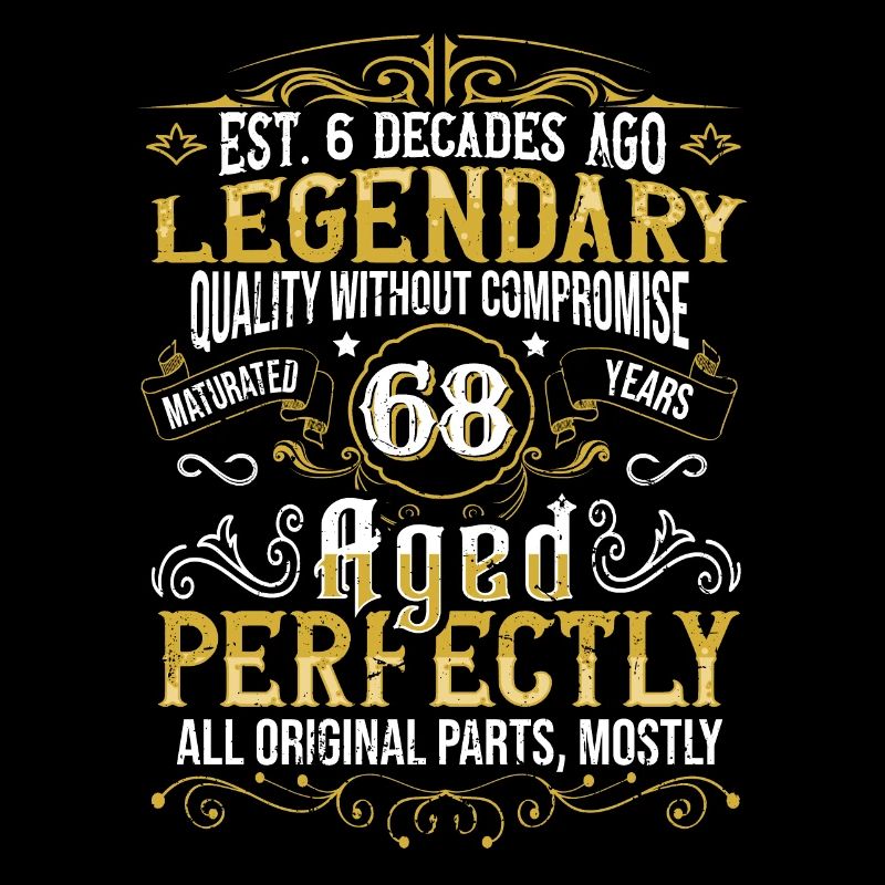 Vintage Legendary - Aged perfectly 68th birthday