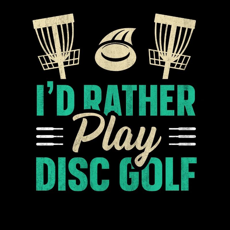 Retro Sunset Je préfère jouer au Disc Golf