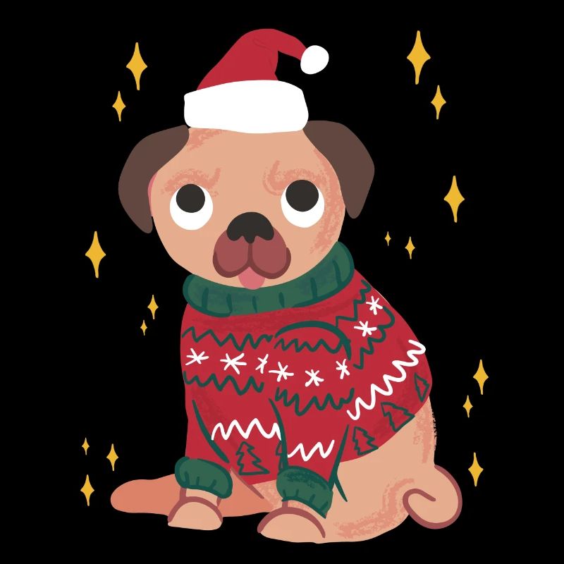 Doux Carlin de Noël Carlin Carlin Ugly Pull