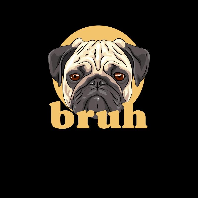 Mops Hund Hundefreund Haustier Möpse Pug Geschenk