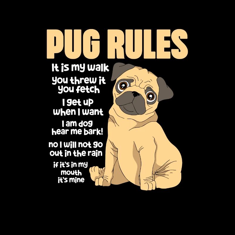 Mops Hund Hundefreund Haustier Möpse Pug Geschenk