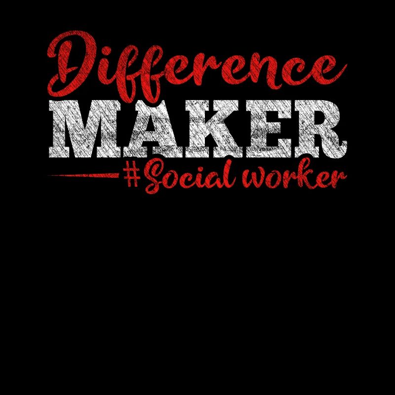 Travailleur social fier de Difference Maker