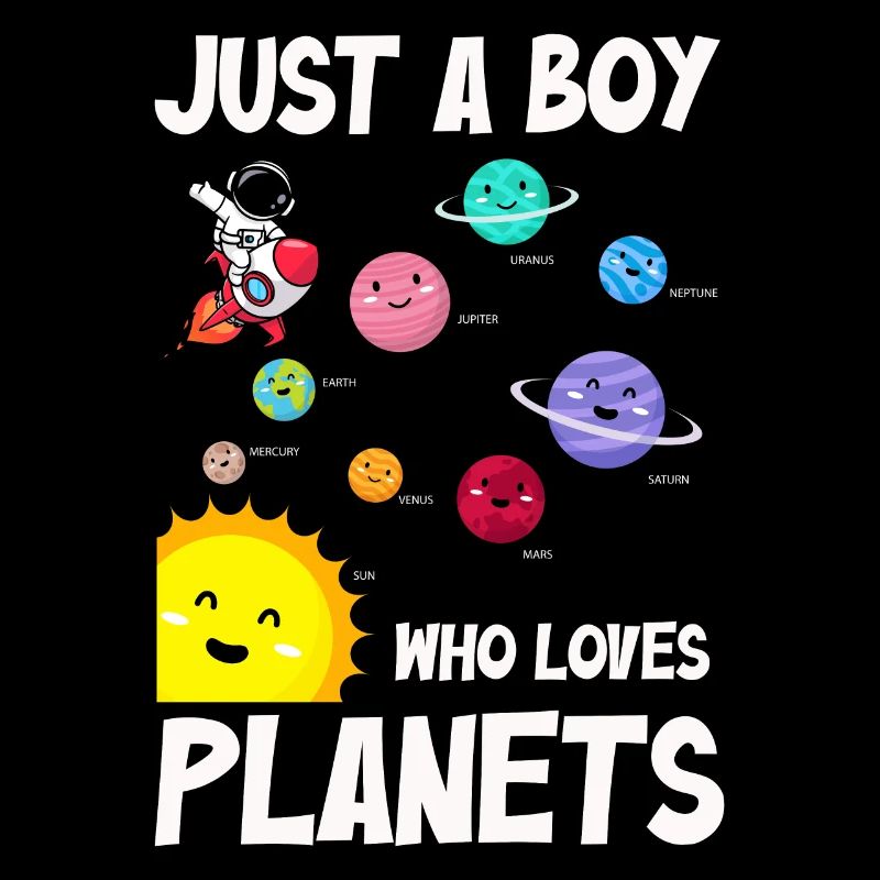 Juste un garçon qui aime les planètes du système solaire