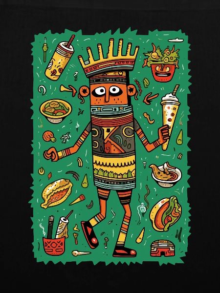 Funny hieroglyphs: fast food