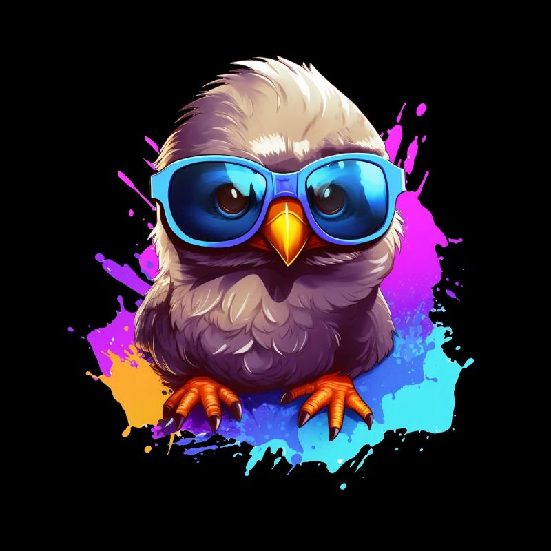 Taube Vogel bunt