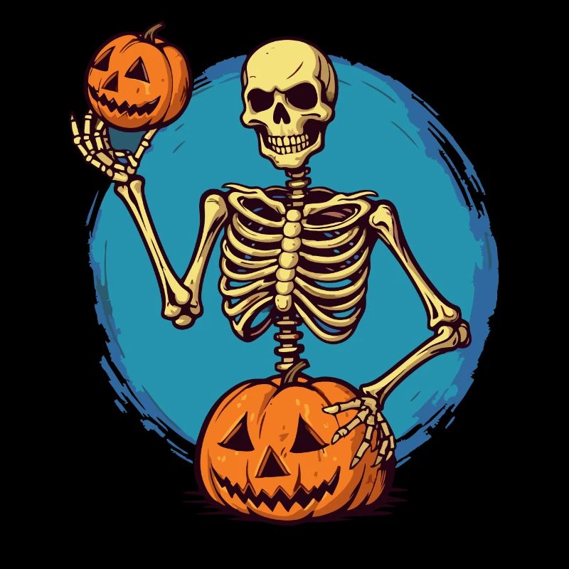It's Skeleton Pumpkin Time and Halloween