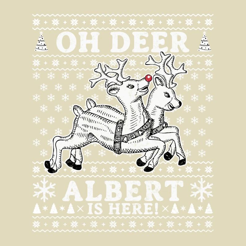 Oh Deer - Albert is here Ugly Weihnachten