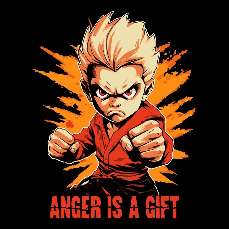 Little angry martial arts boy fights back