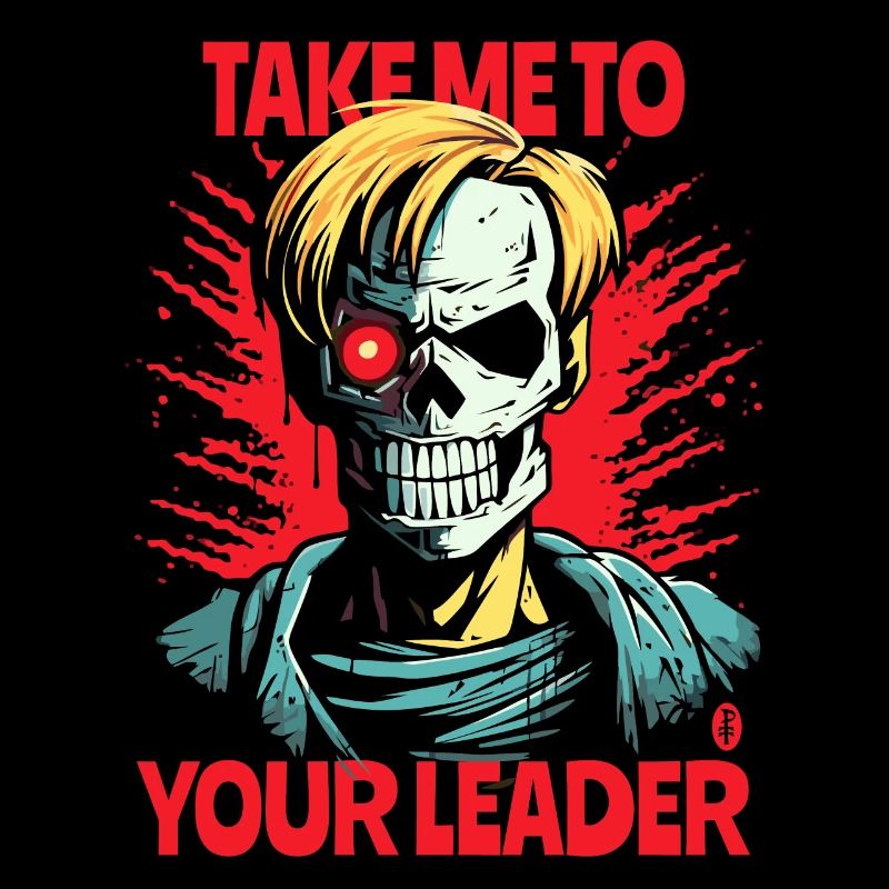 Comic Alien Cyborg: Bring mich zu eurem Anführer