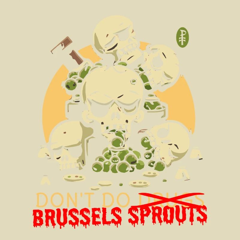 Disgusting Vegetable Skulls: Avoid Brussels Sprouts
