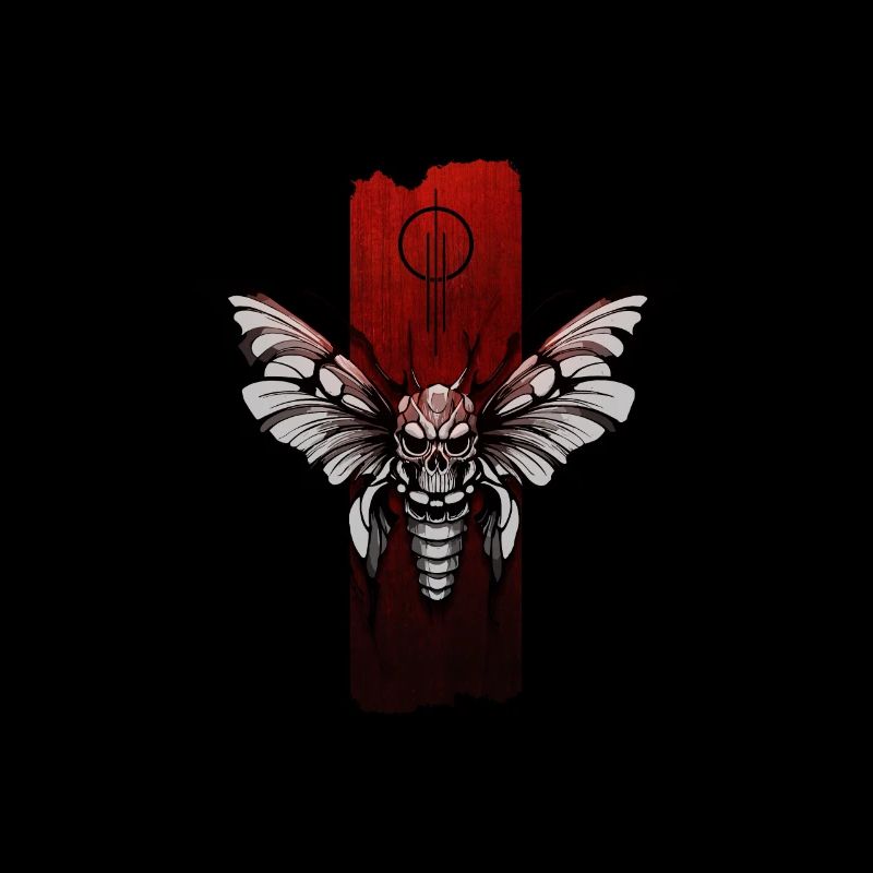 Mystical Moth: Skull Elegance