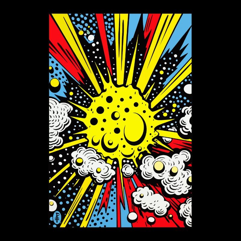 Pop Art Cartoon Blast Boom