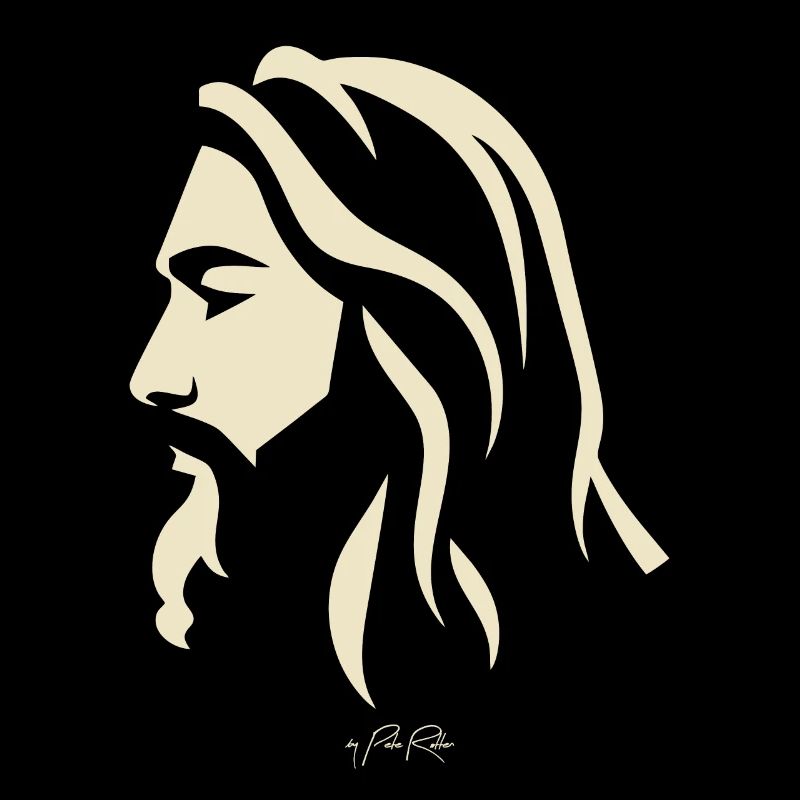 Vue latérale d’un gars comme Jésus