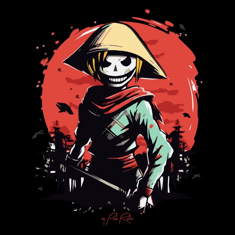 Slender Rice Farmer Zombie Samurai