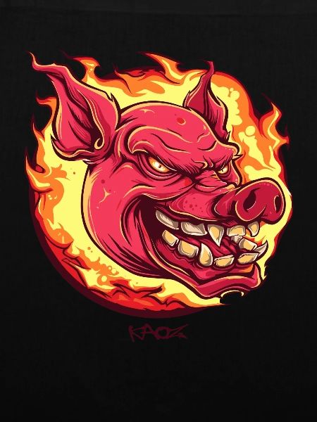 Very intense fireball pig