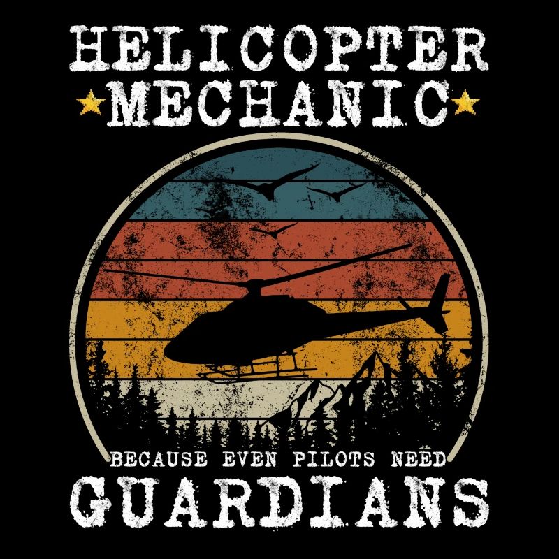 Hubschrauber-Mechaniker Wächter-Stolz