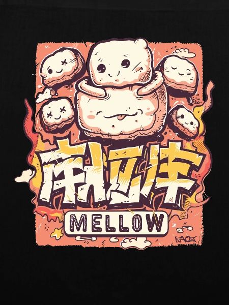 Sanfte Marshmallows im Kawaii-Stil
