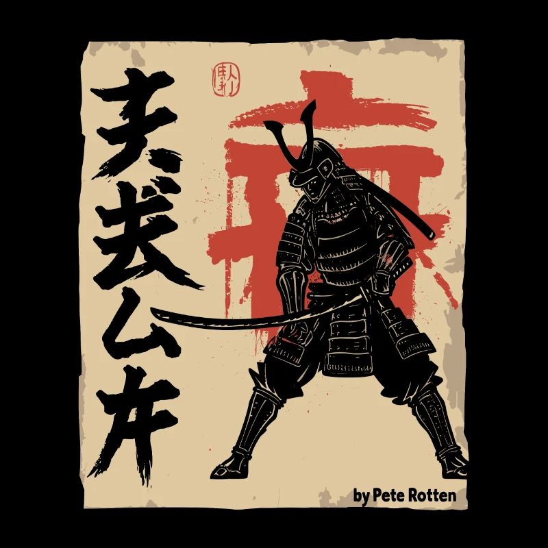 Japan japanischer vintage retro Samurai