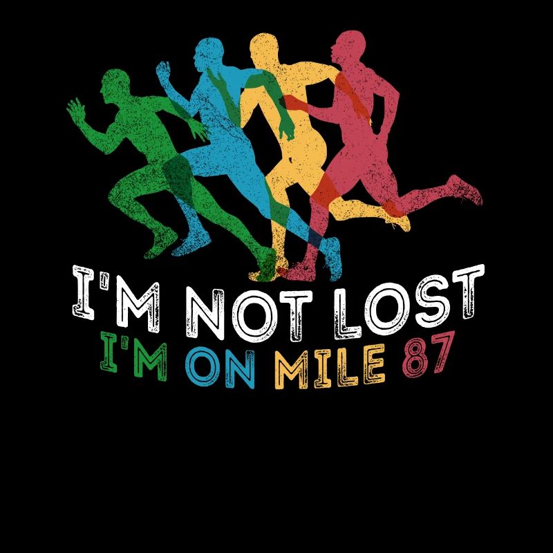 Ich bin nicht verloren, ich bin auf Meile 87 Marathon