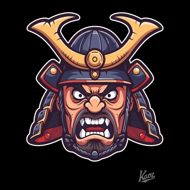 Shogun samouraï japonais Edo en colère