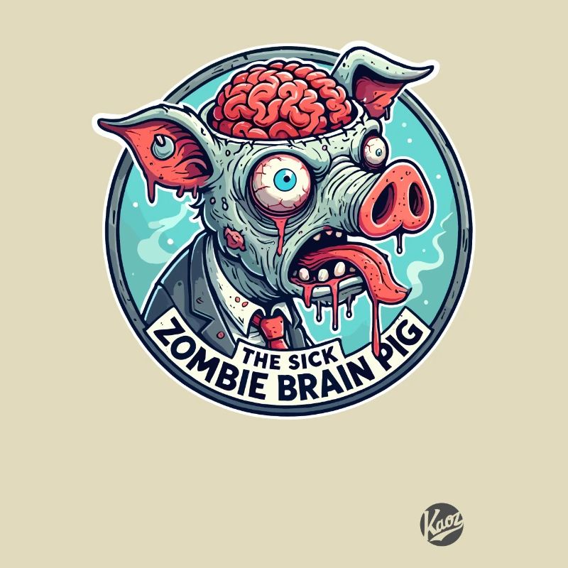 The Sick Brain Zombie Pig