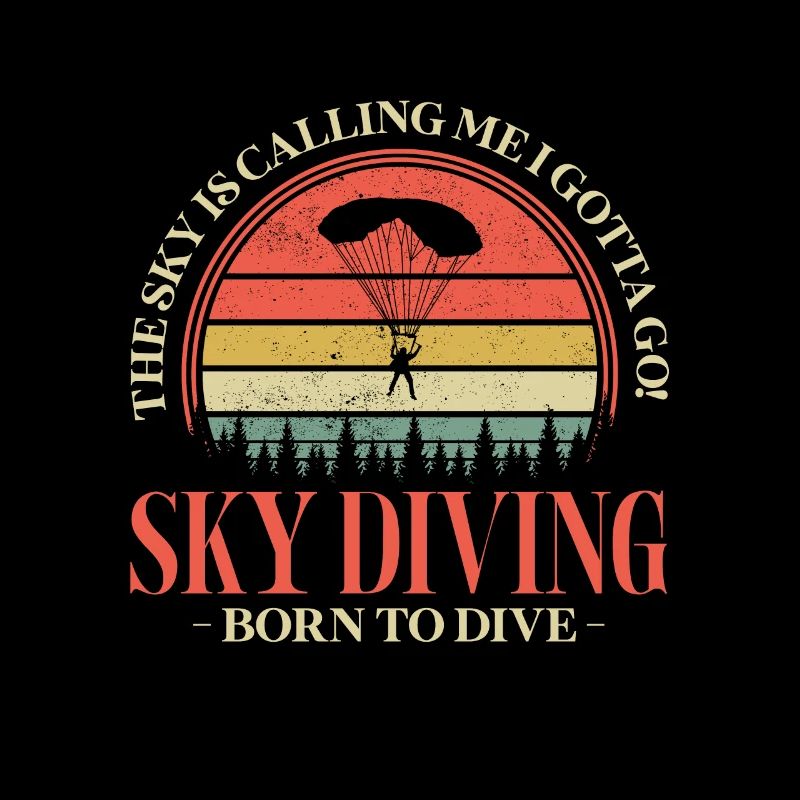 Skydive Skydiver Skydiving Fallschirm Geschenk