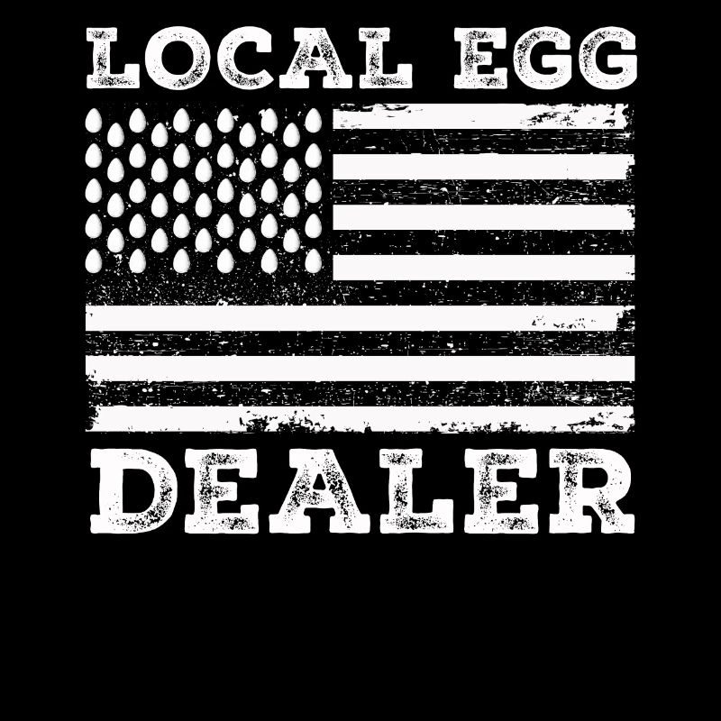 Lokaler Eierhändler American Flag Farmer