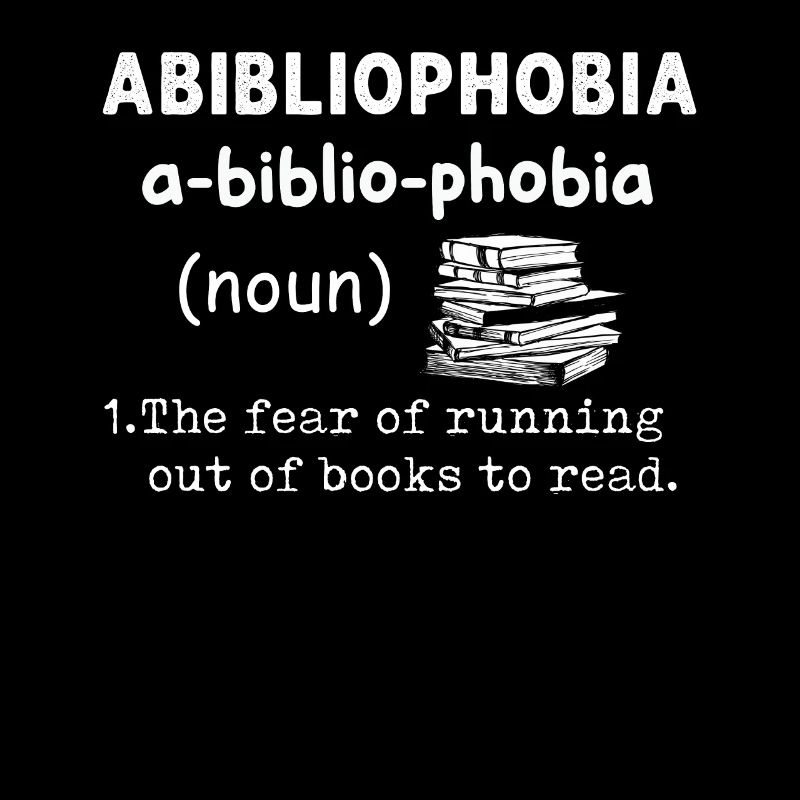 Abibliophobie Bücherwurm Lesebücher