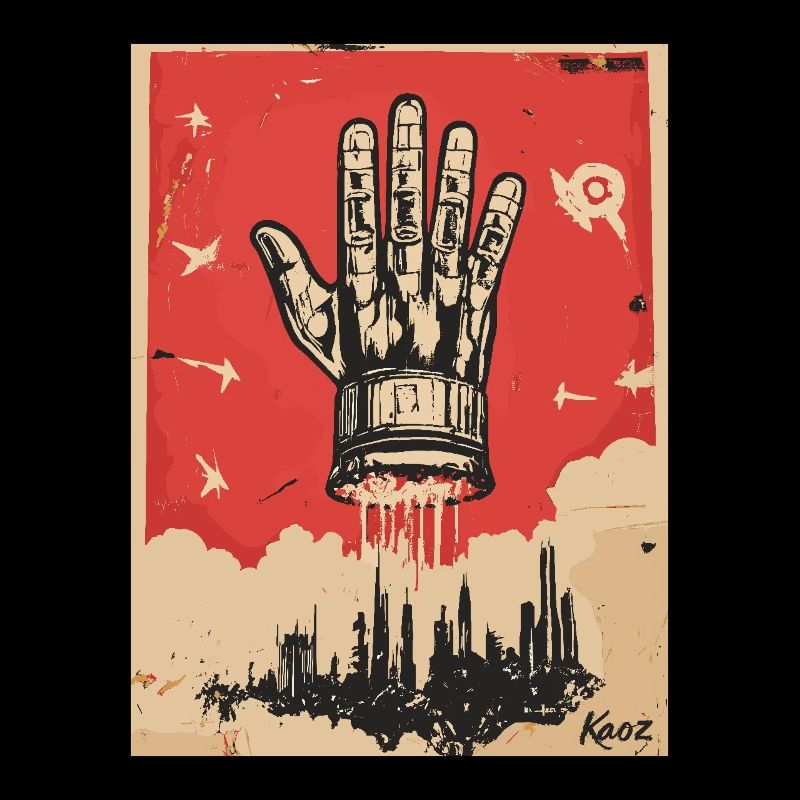 Die Hand im Propaganda Stil