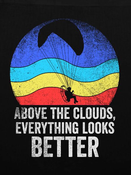 Über den Wolken Paramotor-Enthusiast