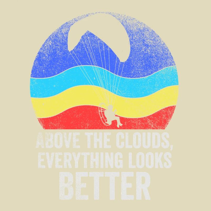 Au-dessus des nuages Passionné de paramoteur