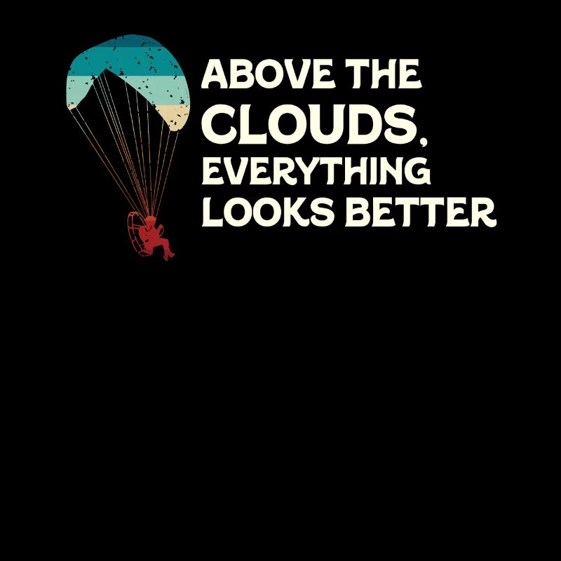 Au-dessus des nuages Passionné de paramoteur