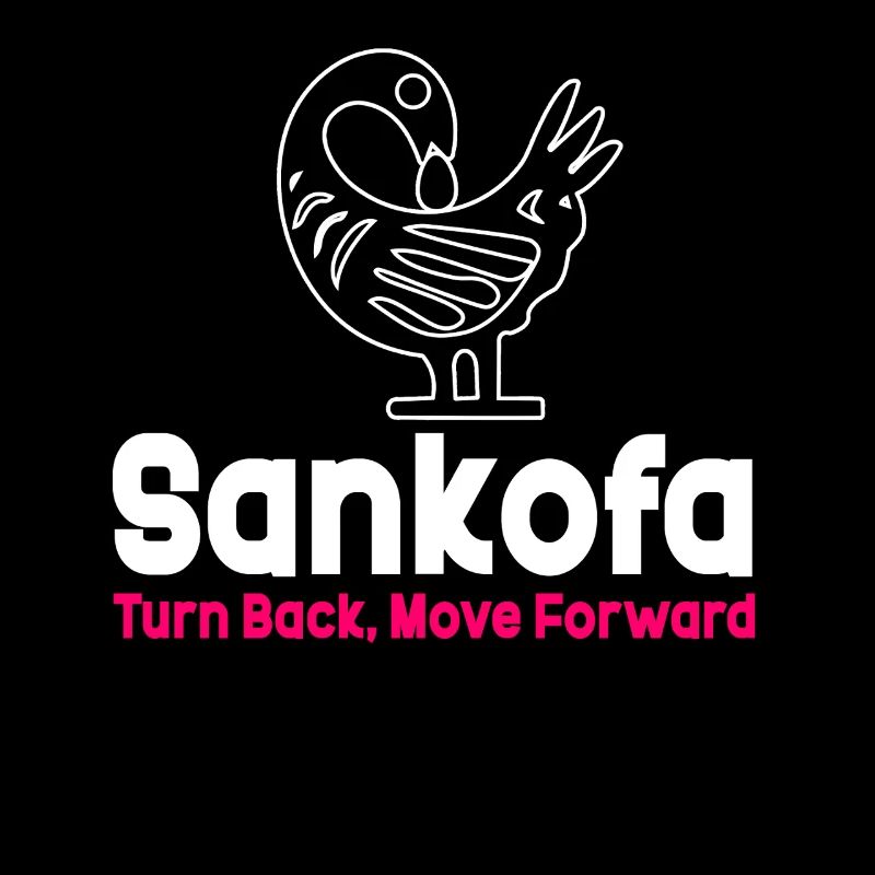 Sankofa Symbol Adinkra Ghana Schwarz