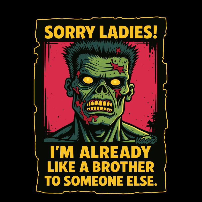 Zombie Spruch – Bin schon wie ein Bruder