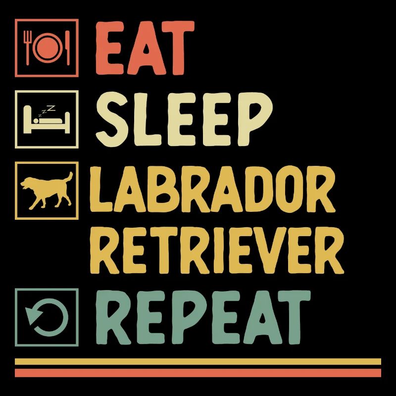 Essen Schlaf Labrador Retriever Repeat Laborhund