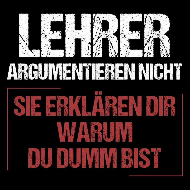 Lehrer argumentieren nicht