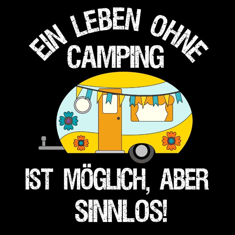 Camping Camper Campingfan Geschenk Retro Wohnwagen