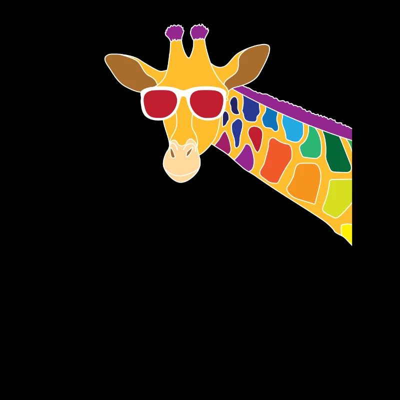 Giraffe mit Sonnenbrille Durchblick Cool Geschenk