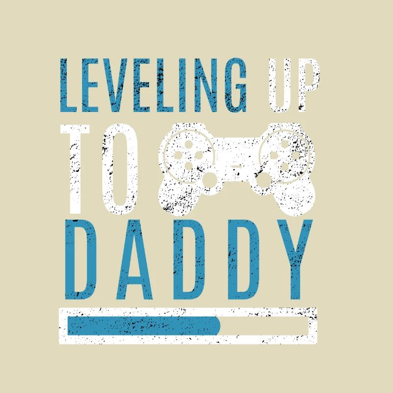 Daddy Level Up Werdender Vater Eltern Kinder Gamer