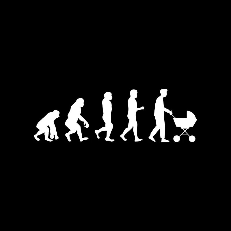 Evolution papa poussette homme père bébé