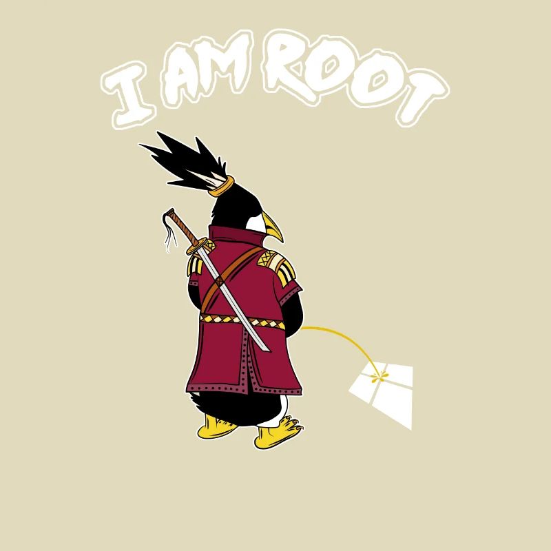 Linux Penguin I Am Root Geeks Nerd Computer Ninja