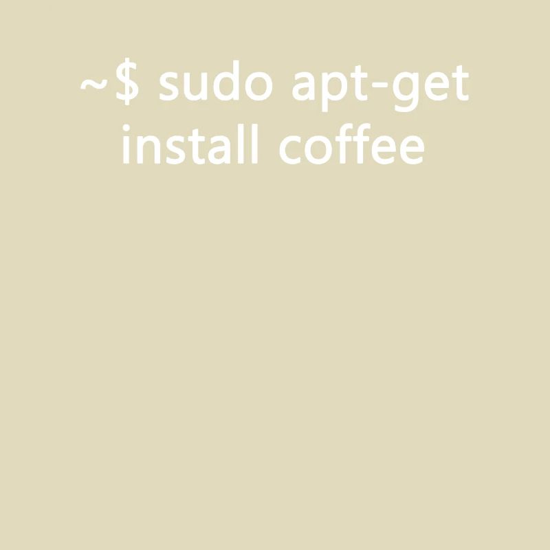 Sysadmin Linux sudo apt-get installer coffee