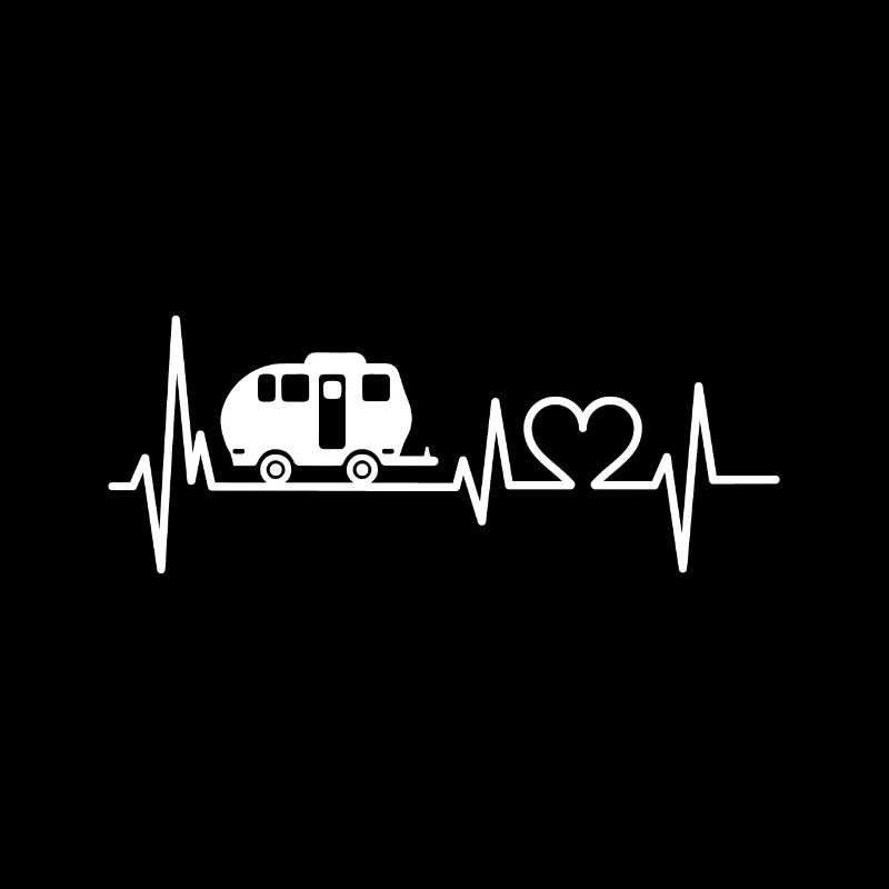 Camping Heartbeat EKG Caravan Camper Camper
