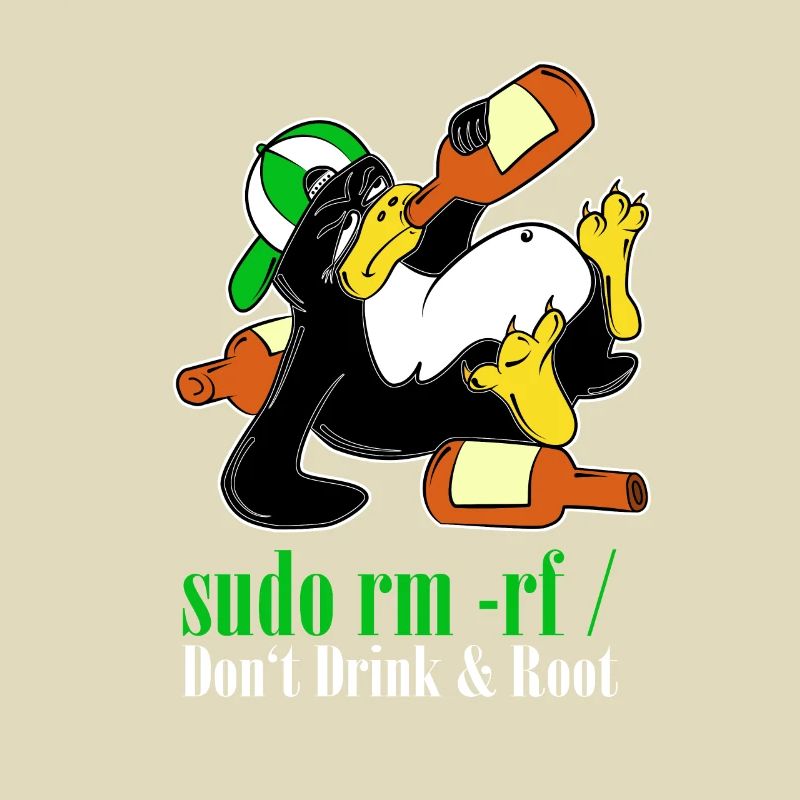 Linux Penguin Sudo Admin Funny Computer Science PC Nerd