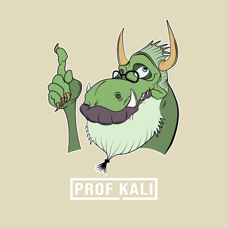 Kali Linux Computer Administrator Tux Dragon Head