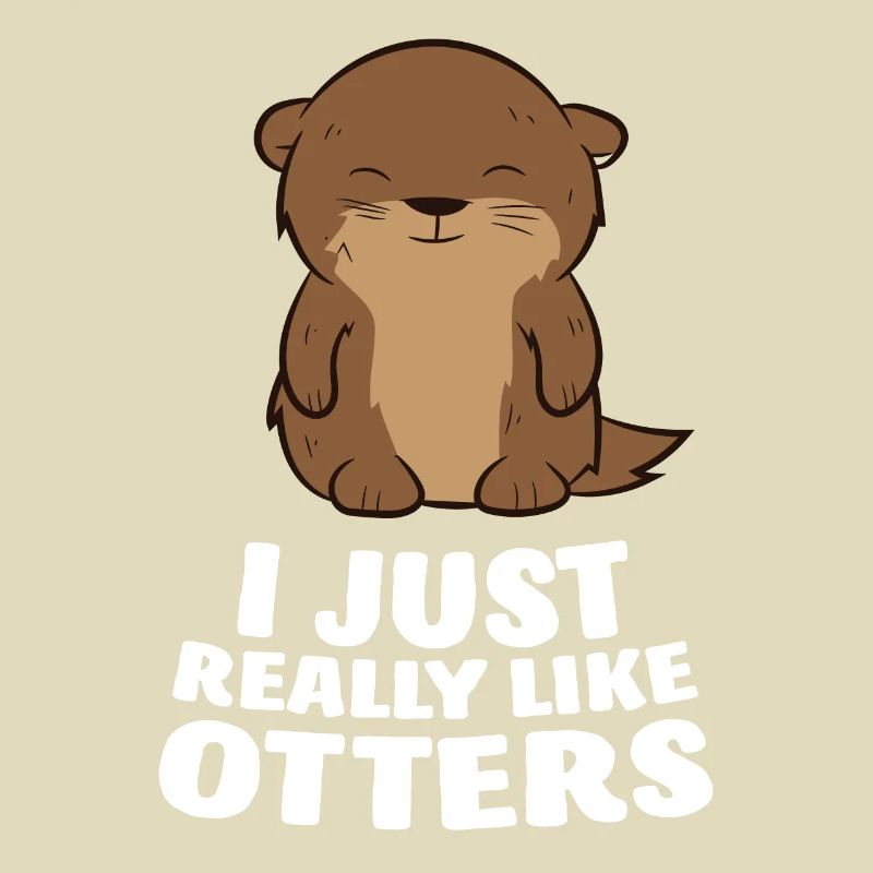 Ich Liebe Otter Einfach Lustiger Otter